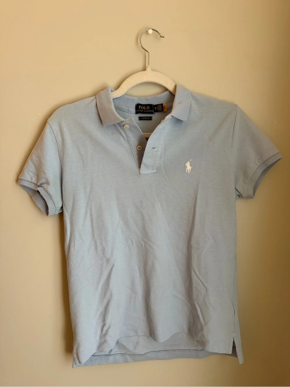 Polo by Ralph Lauren Light Blue Classic Fit Polo Shirt - Size XS
